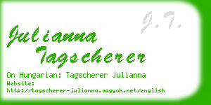 julianna tagscherer business card